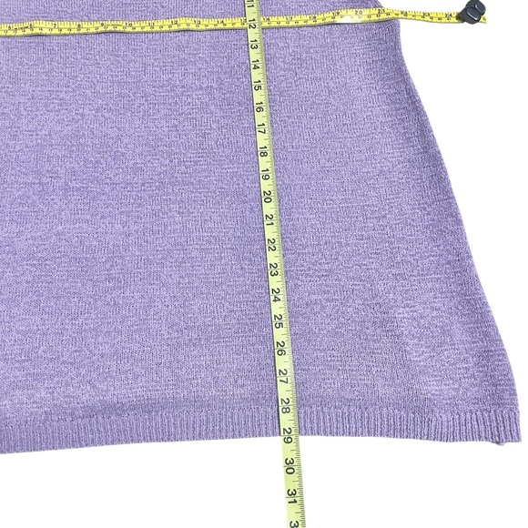 Jodifl Flutter Sleeve Lavender Crew Neck Sweater Size 3X Ruffle Office Coquette - Picture 6 of 12